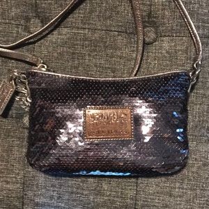 Coach Poppy Sequined Small Shoulder Bag